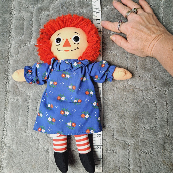 Raggedy Ann Doll 12" Plush Playskool Soft Toy Stuffed Animal Ragdoll vtg 1987 - Picture 3 of 7